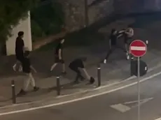 Le immagini della maxi rissa a Conegliano