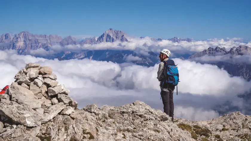 Panorama sulla cima della Schiara