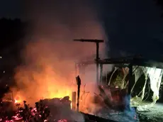 L'incendio nella notte