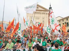 Un comizio della Lega