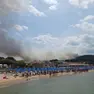 L'incendio a Peschici