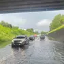 Il sottopasso allagato sulla Treviso Mare