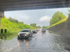 Il sottopasso allagato sulla Treviso Mare