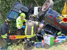 L'intervento dei vigili del fuoco