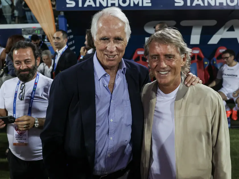 Giovanni Malagò e Roberto Mancini