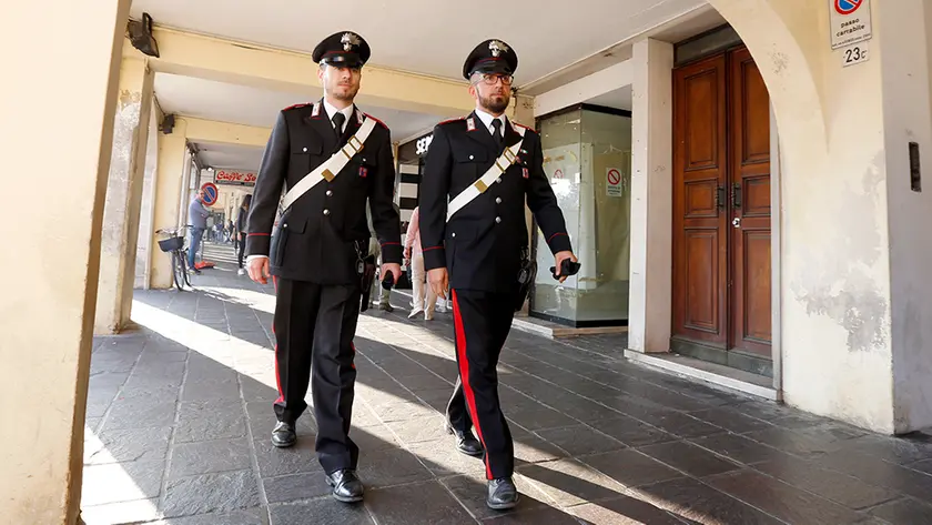 Castelfranco, carabinieri in piazza Giorgione