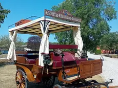 Una delle carrozze che dovevano essere utilizzate per l’evento