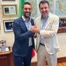 Il segretario federale della Lega Matteo Salvini insieme al commissario veneto Andrea Tomaello