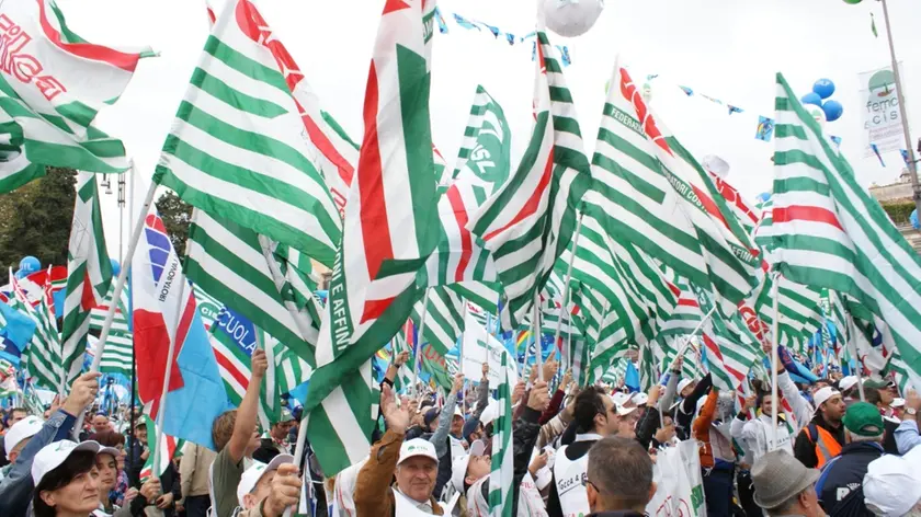 Una manifestazione della Filca Cisl