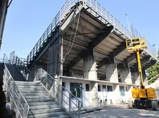 I lavori allo stadio Tenni di Treviso