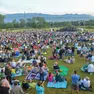 Il prato di Sernaglia in occasione di un concerto all'alba