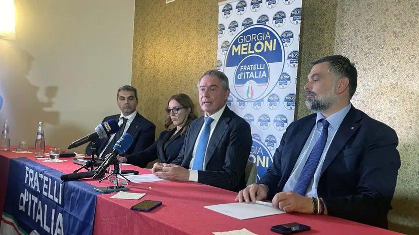 Da sinistra Enoch Soranzo, Elena Donazzan, il ministro Adolfo Urso e Luca De Carlo