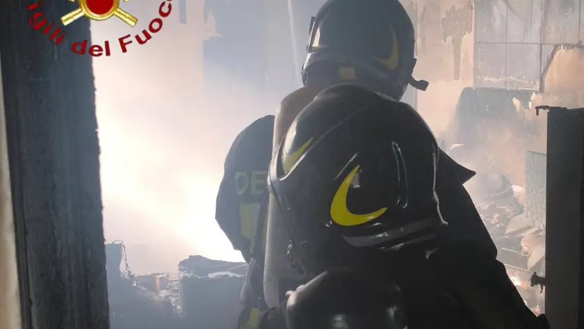L'intervento dei vigili del fuoco