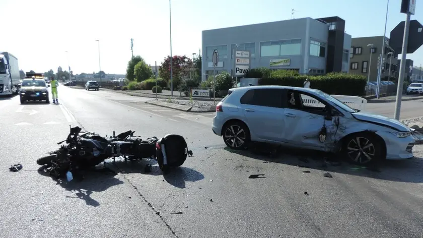L'incidente sulla Castellana a San Martino di Lupari
