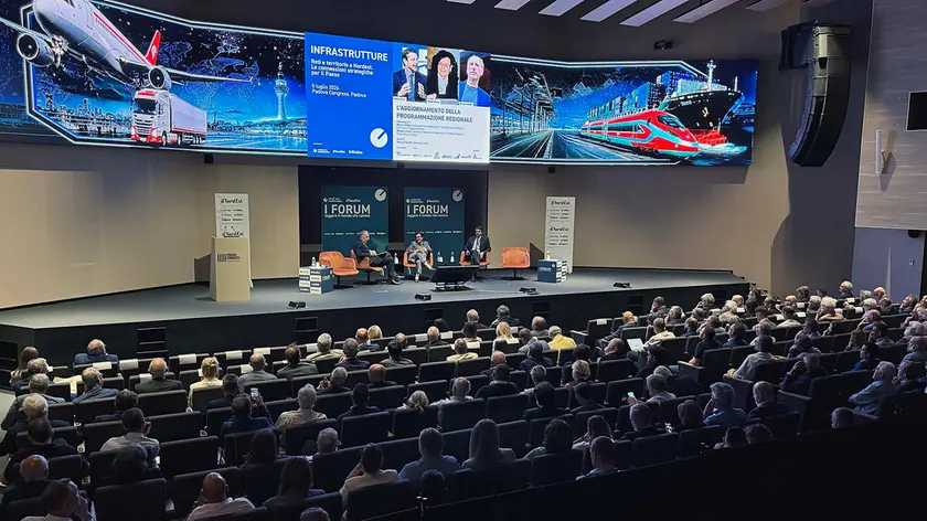 Un momento del Forum Infrastrutture al Padova Congress (Foto Agenzia Bianchi)