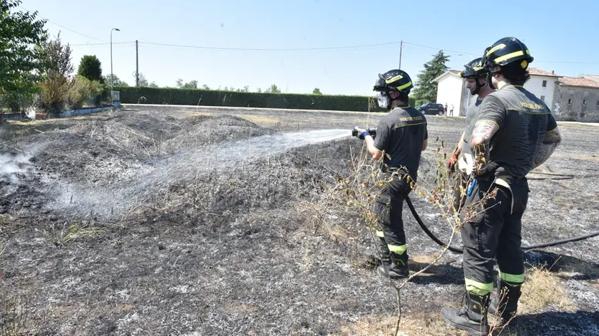 L'intervento dei vigili del fuoco