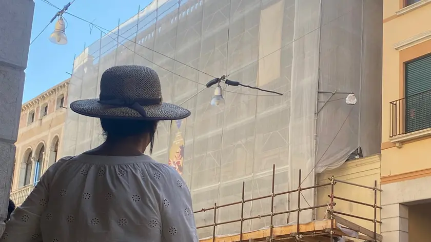 Il cantiere del teatro comunale Mario Del Monaco a Treviso