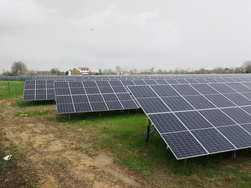Un campo fotovoltaico