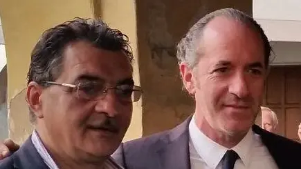 Firmino Vettori con l'ex presidente della Regione Luca Zaia