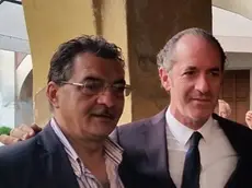 Firmino Vettori con l'ex presidente della Regione Luca Zaia