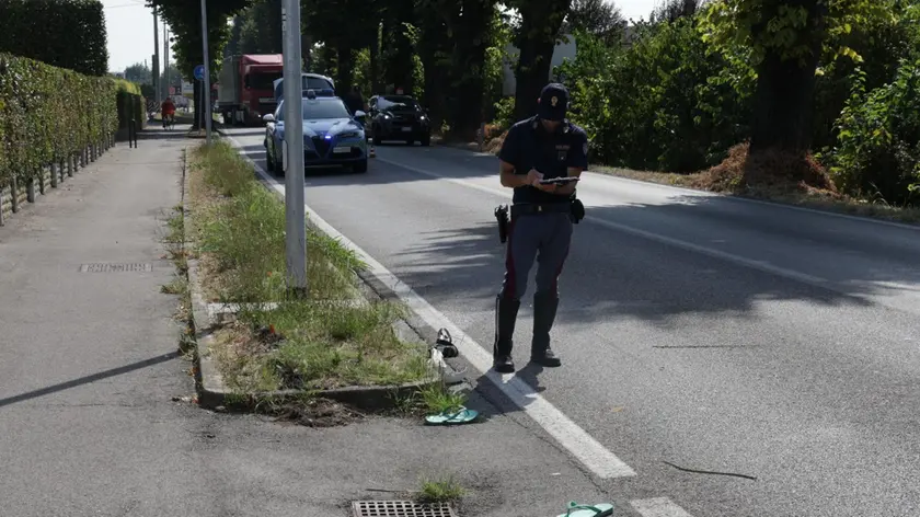 Il luogo in cui si è verificato l'incidente, a Istrana