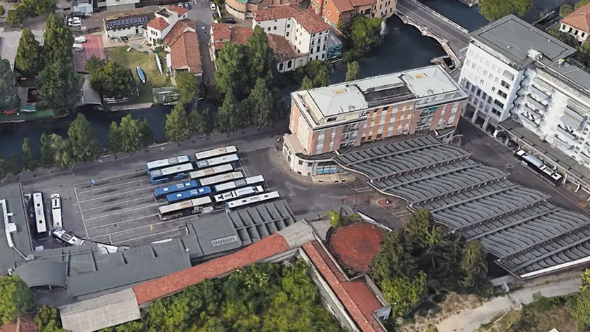 L'area ex Siamic a Treviso vista dall'alto