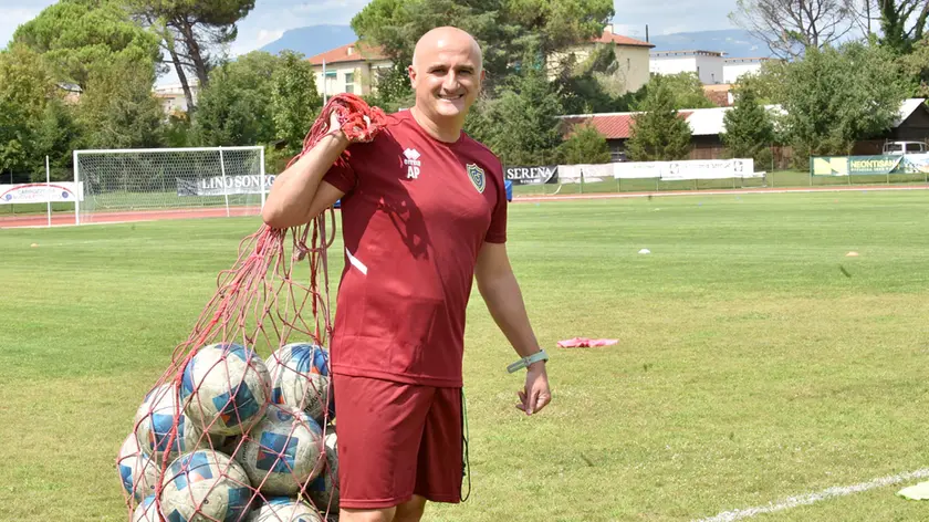 Mister Alessandro Pontarollo al primo raduno del Conegliano per la prossima stagione