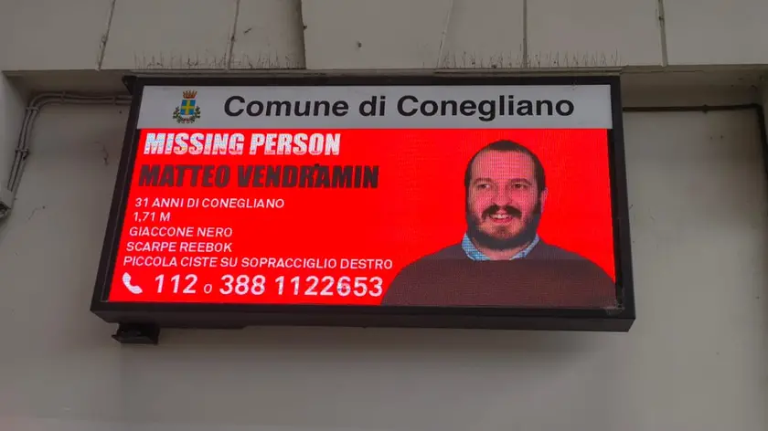 Matteo Vendramin, di Conegliano: è scomparso dieci mesi fa