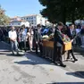 L'arrivo del feretro