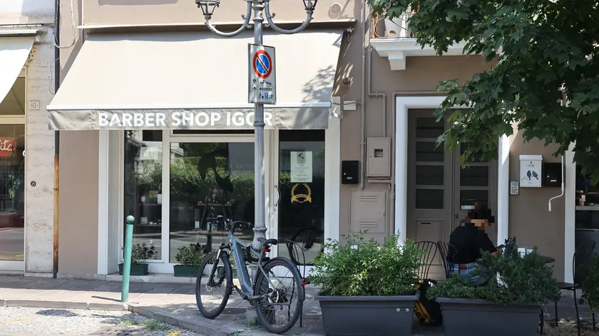 Il Barber shop in via Montello