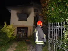 I vigili del fuoco sul posto