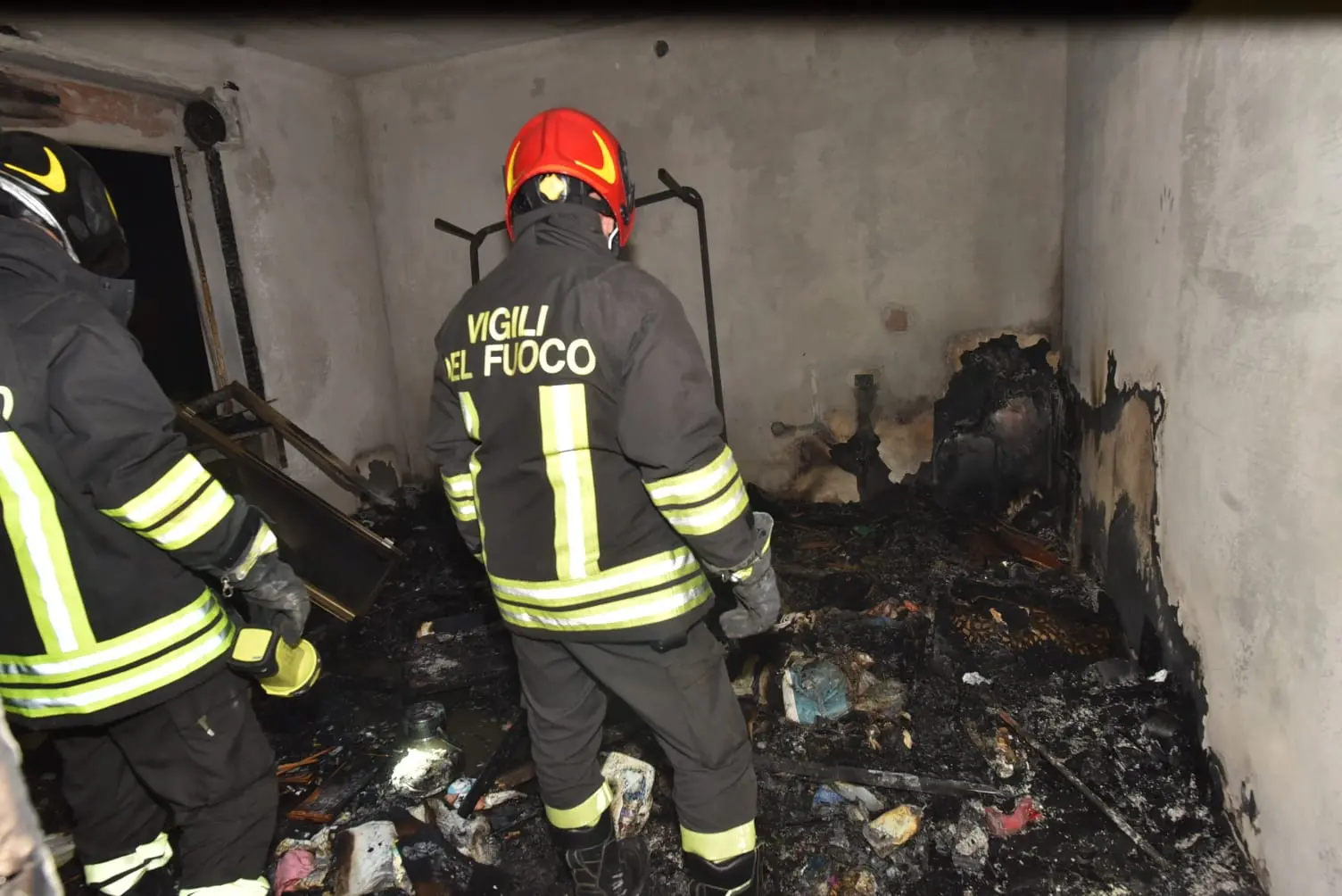 L'intervento dei vigili del fuoco