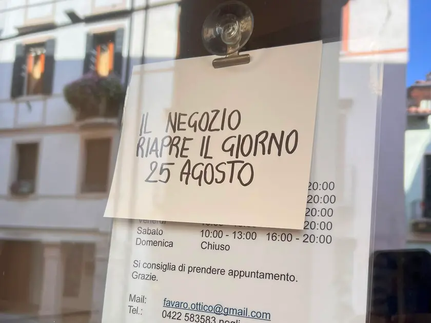 Un locale chiuso a Treviso
