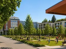 La proiezione della stazione delle corriere all’ex Siamic trasformata in parco