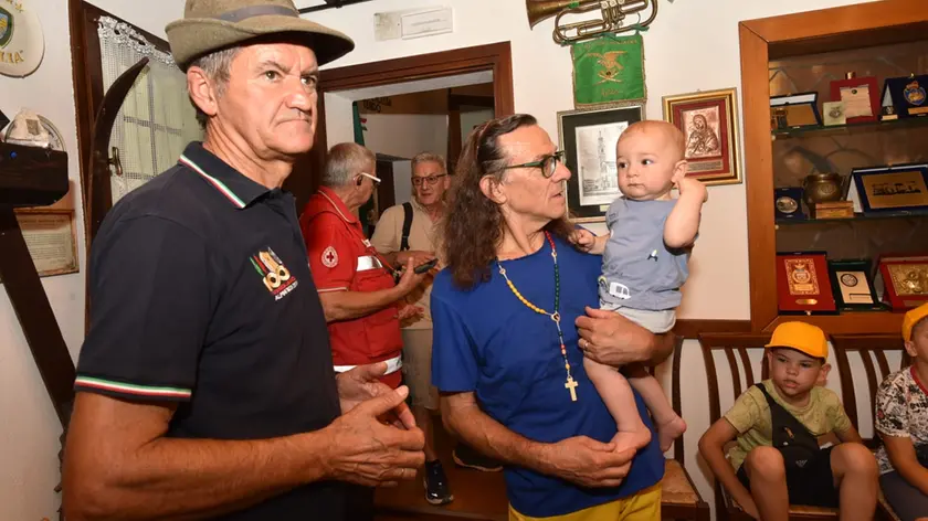 Fabio Padovan con uno degli ospiti ucraini