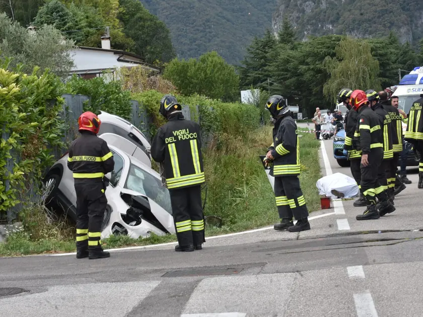 L'intervento dei vigili del fuoco