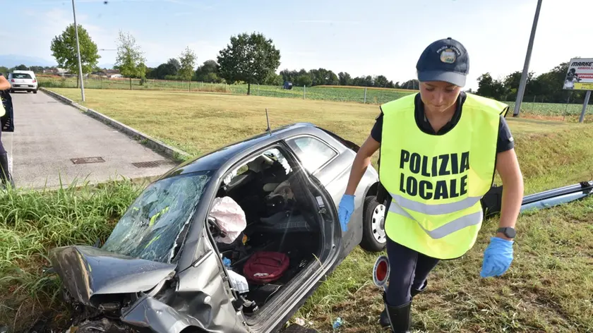 L'incidente stradale a Castelfranco