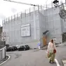 Il cantiere di Casa Sbarra vicino a piazza Cima