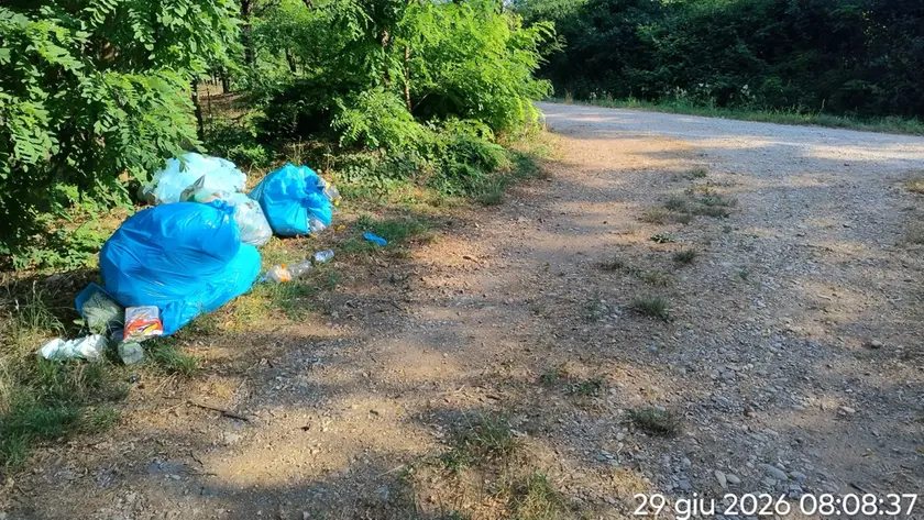 I rifiuti abbandonati a Trevignano