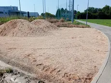 Il cantiere dei campi sportivi a Ormelle