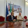 Giovanni Ferro con il direttore generale Giancarlo Bizzarri