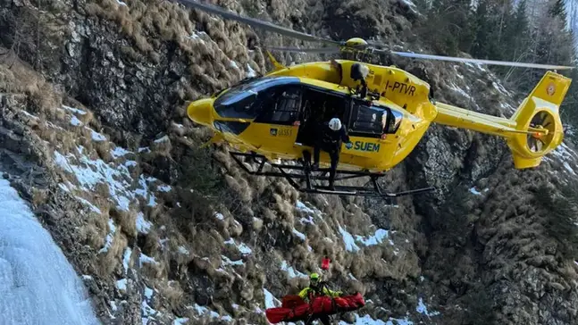 Soccorso alpino in azione