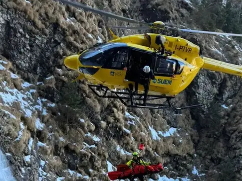 Soccorso alpino in azione