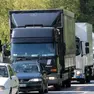 Un mezzo pesante in coda in provincia di Treviso