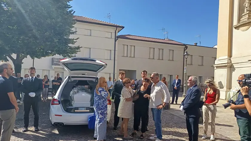 L'arrivo alla chiesa di Camponogara