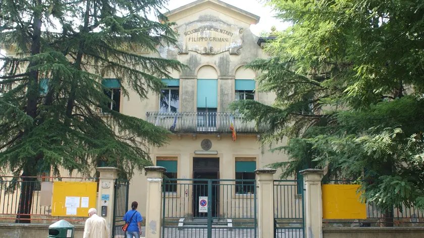 La scuola media Grimani a Marghera
