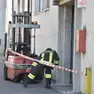 Vigili del fuoco sul luogo dell'infortunio