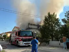 L'incendio a Oderzo