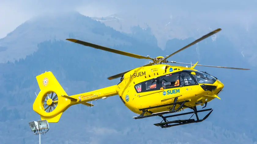 Il ferito è stato recuperato dall'elicottero di Belluno