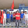 Un presidio di lavoratori e forze sociali all’ingresso dello stabilimento Electrolux di Susegana